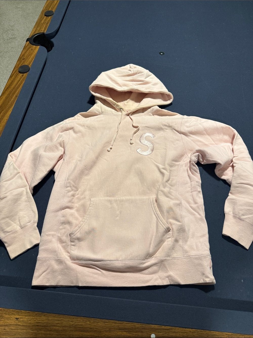 Supreme S Logo Hoodie “Pale Pink”